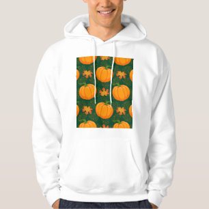 Veste À Capuche Motif de départ d'automne du Citrouille orange