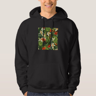 Veste À Capuche Motif de feuille de fleur tropicale hawaïenne Vaca