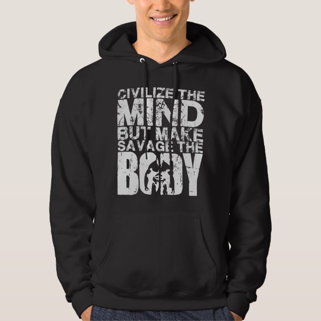 Veste À Capuche Motivation de l'entraînement - Faire de l'épargne  (Devant)