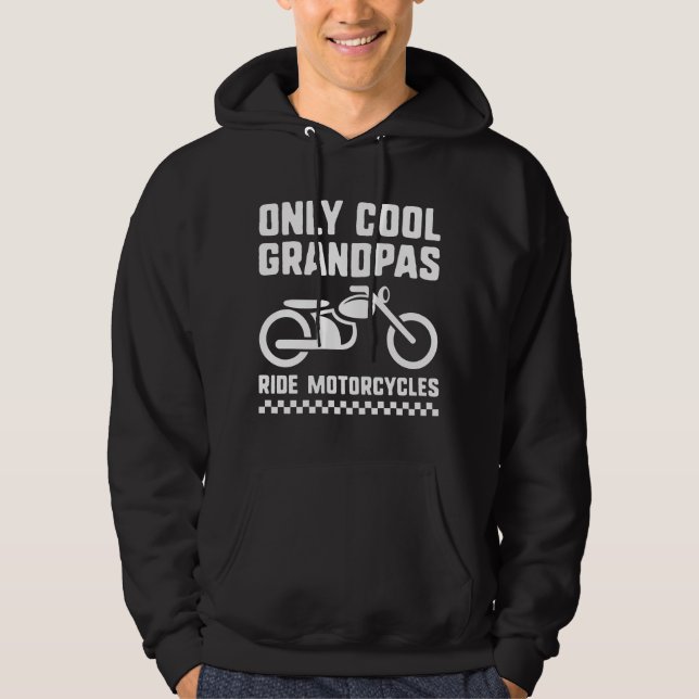 Veste À Capuche Moto cool Grand-père (Devant)