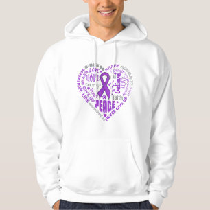 Veste À Capuche Mots de coeur de conscience de malformation de