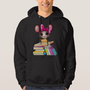 Veste À Capuche Mouse Lover livre Lover conception souris et livre