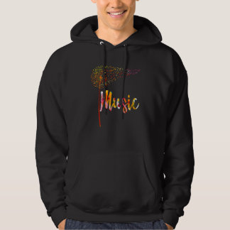 Veste À Capuche Music Notes Dandelion Flower For Men Women