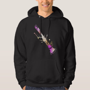 Veste À Capuche Musicien Artiste Musique Enseignant Aquarelle Clar
