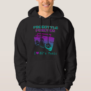 Veste À Capuche Musique Freestyle des Années 80 J'adore les Années