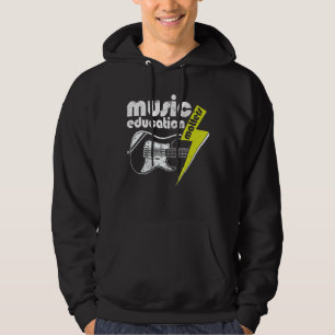 Veste À Capuche Musique Lover Citation Musique L'éducation compte