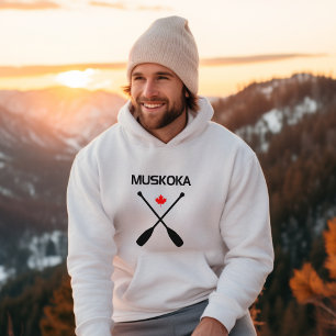 Veste À Capuche Muskoka Canada Traversé Ports à pédales Feuille d'
