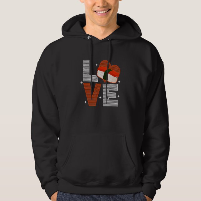 Veste À Capuche Musubi Love Sushi Chef Cuisine hawaïenne japonaise (Devant)