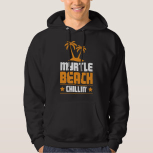 Veste À Capuche Myrtle Beach Chillin Caroline du Sud Fierté Palm T