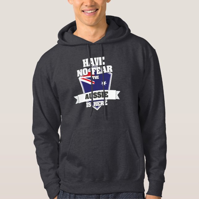 Veste À Capuche N'Ai Pas Peur Aussie Ici Fier De L'Australie (Devant)