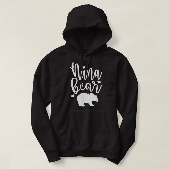 Veste À Capuche Nana Bear - Grand cadeau pour les grands, Nanas, M (Design devant)