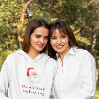 Veste À Capuche N'arrêtez pas de croire Père Noël
