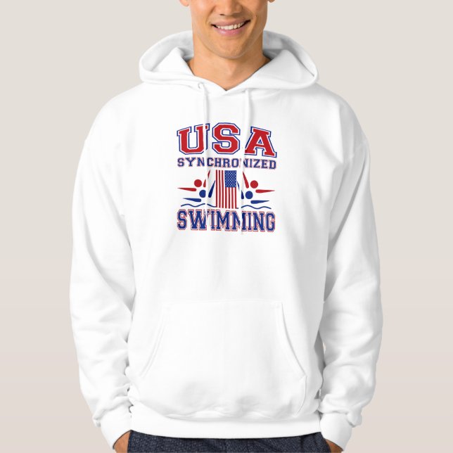 Veste À Capuche Natation synchronisée des Etats-Unis (Devant)