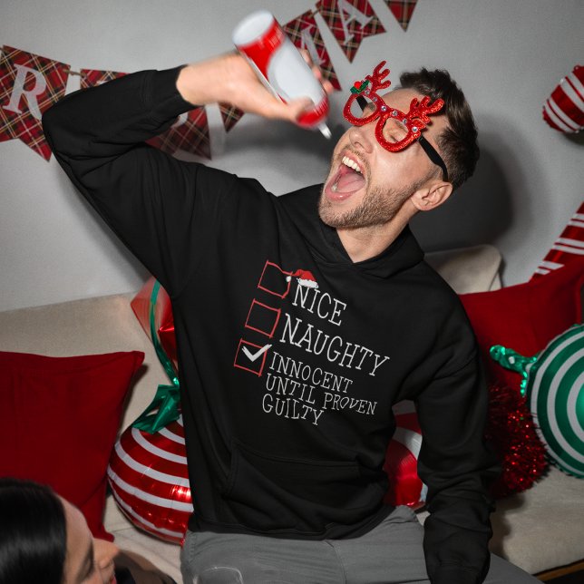 Veste À Capuche Naughty ou Nice Noël (Créateur téléchargé)