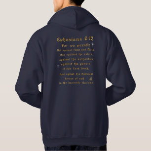 Veste À Capuche Ne crains pas car je suis avec toi verset de la Bi