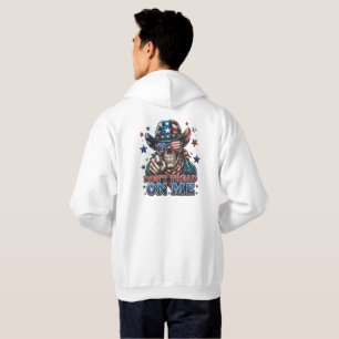 Veste À Capuche Ne Marchez Pas Sur Moi Hoodie Skull Patriotique