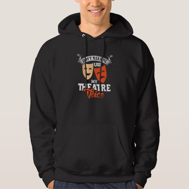 Veste À Capuche Ne m'oblige pas à utiliser ma conception de metteu (Devant)