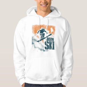 Veste À Capuche Né pour skier Design de ski vintage