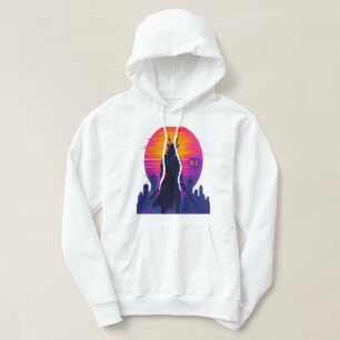 Veste À Capuche Neon Samurai - Cyberpunk Warrik Art