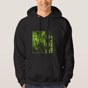 Veste À Capuche Néon Vert Et Hipster Noir Nebula Moderne