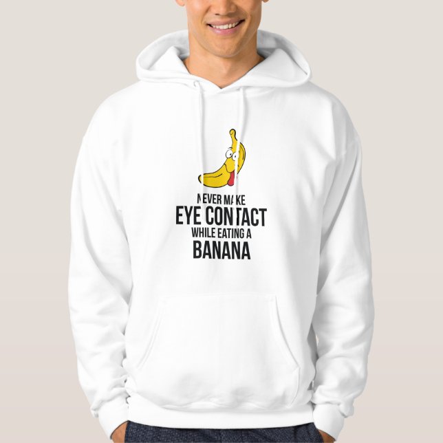 Veste À Capuche N'établissez jamais le contact visuel tout en (Devant)