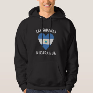 Veste À Capuche Nicaragua Drapeau Coeur Las Sabanas City