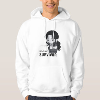 Veste À Capuche Night Shift Survivor Relatable Chibi Nurse Illustr