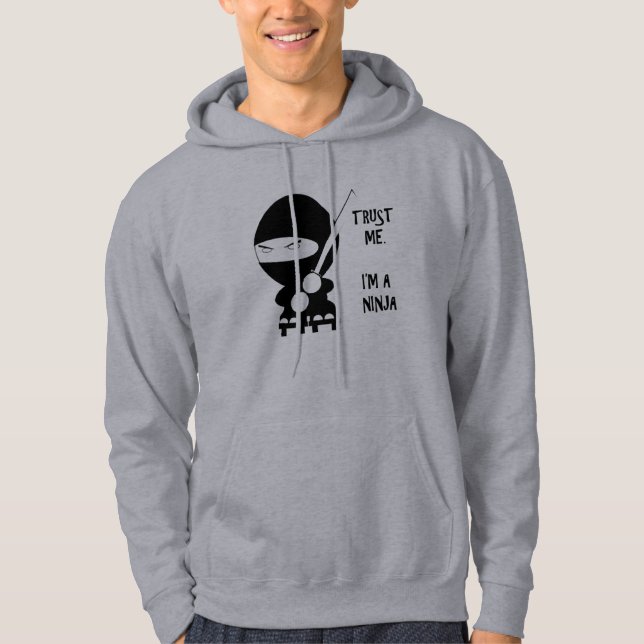 Veste À Capuche NINJA de Faites-moi confiance (Devant)