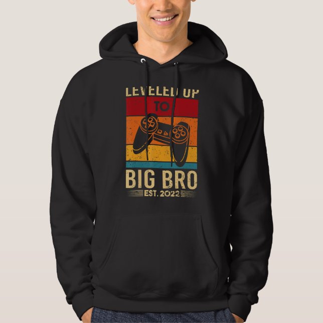 Veste À Capuche Niveau Up Gamer Gamer Nouveau-né Big Brother depui (Devant)