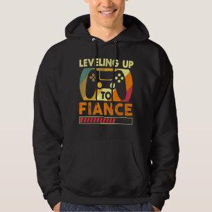 Veste À Capuche Niveau Vintage Pour Fiancé Humoristique Engagement