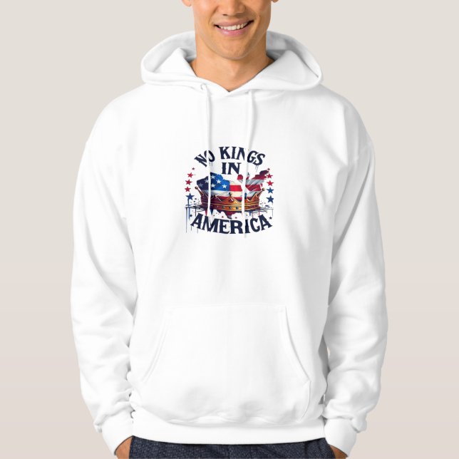 Veste À Capuche No Kings In America Classic Retro Cool (Devant)