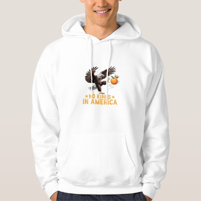 Veste À Capuche No Kings In America We The People Political Retro  (Devant)