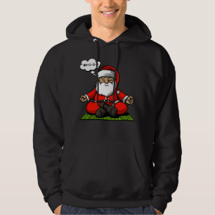Veste À Capuche Noël de méditation de yoga de zen de Père Noël