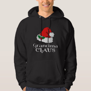 Veste À Capuche Noël Grand-mère Claus Correspondant Pyjama Santa C