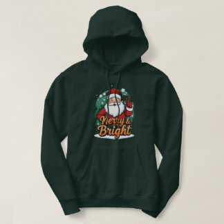 Veste À Capuche Noël - "Joyeux et brillant Père Noël"