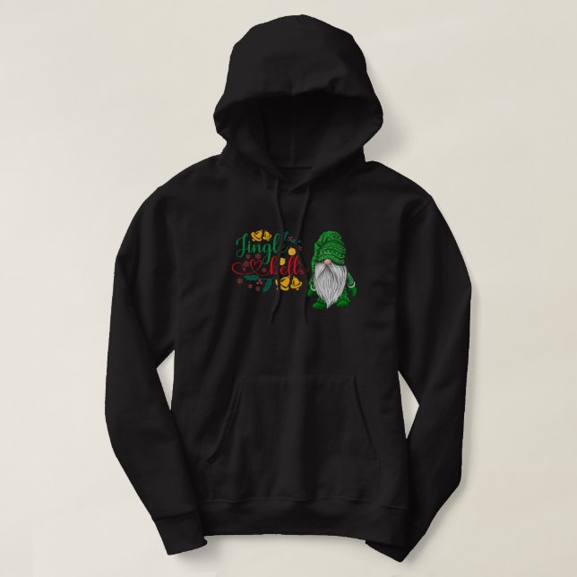 Veste À Capuche Noël Mittens Gnome mignonne vacances couple joyeux (Design devant)