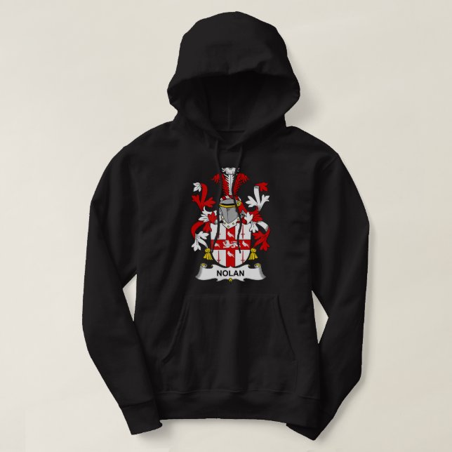 Veste À Capuche Nolan Coat of Arms Family Crest  (Design devant)