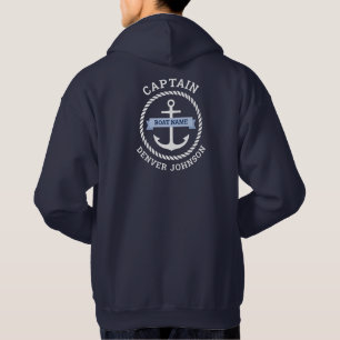 Veste À Capuche Nom du bateau-frontière de la corde d'ancrage du c