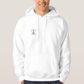 Veste À Capuche Nom du capitaine sur mesure Bateau Ancre nautique