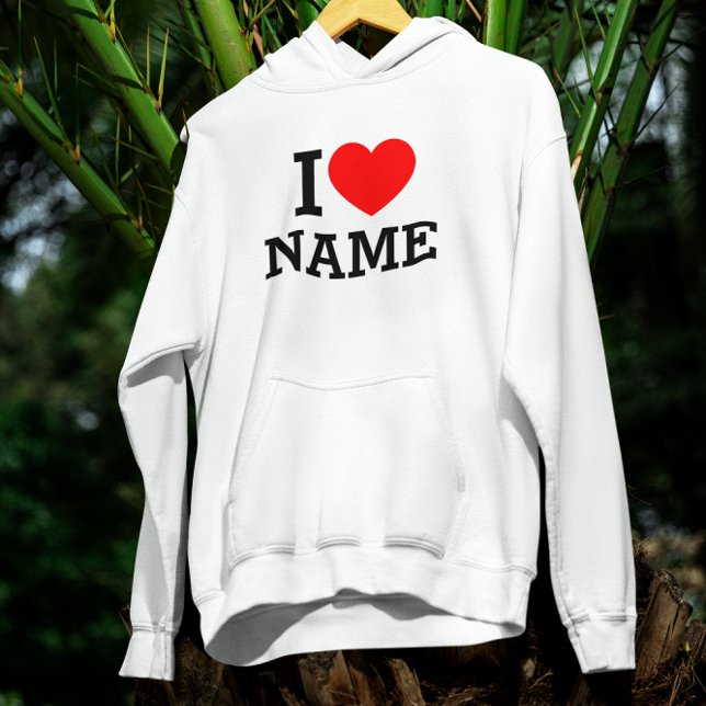Veste À Capuche Nom du coeur (Créateur téléchargé)