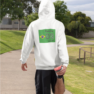 Veste À Capuche Nom personnalisé de la sélection du Brésil sur équ