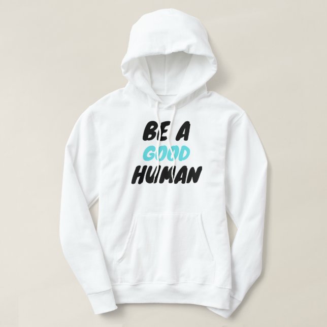 Veste À Capuche nomade être un bon humain (Design devant)