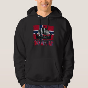 Veste À Capuche norvégien norway aka viking drôle norge nordic sca