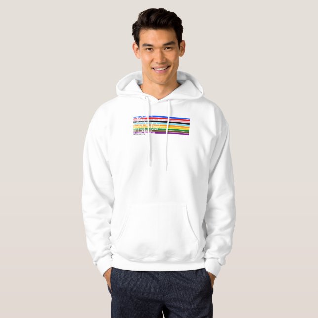 Veste À Capuche Nos valeurs sont (Devant entier)