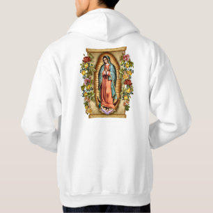 Veste À Capuche Notre-Dame de Guadalupe avec cadre Rose