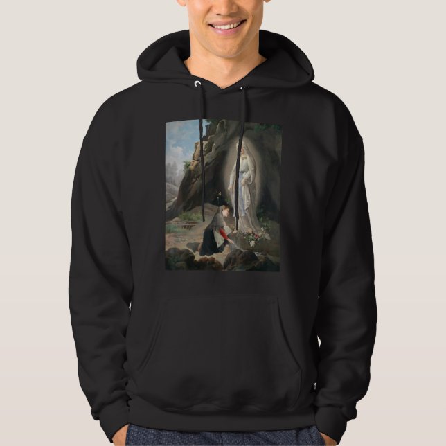 Veste À Capuche Notre-Dame De Lourdes St Bernadette Immaculée Mari (Devant)