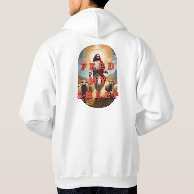 Veste À Capuche Nourrir mes moutons (Dos)