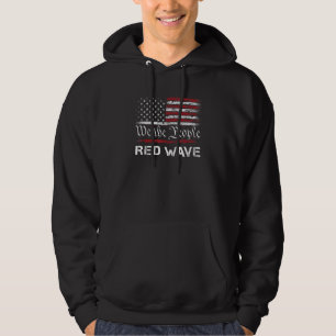 Veste À Capuche Nous Le Peuple Vague Rouge Élection Républicaine U