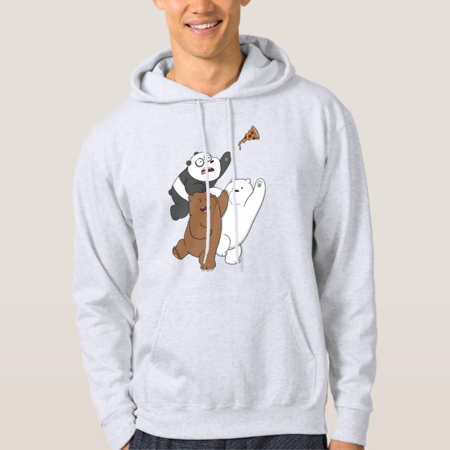 Veste À Capuche Nous Ours Nus - Dernière tranche de pizza (Devant)