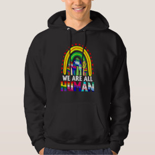 Veste À Capuche Nous sommes tous arc-en-ciel humain main LGBT LGBT